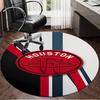 Rockets Team Art Round Rug for Livingroom,Bedroom, Palyroom, Chair Rug, Area Rug, Circle Carpet, Large Size Fan Christmas Gift