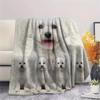 1Pc Chihuahua Poodle Dog Print Flannel Blanket, High quality Comfortable for All Seasons, Home Decor, Warmth and Comfort, Perfect for Gifts