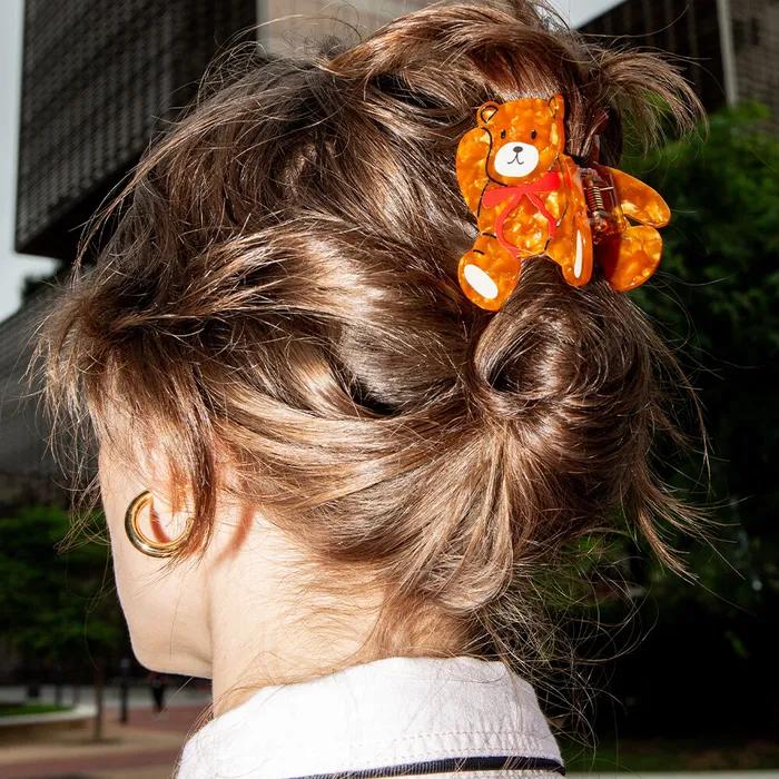 It My Socks Teddy Bear Hair Clip