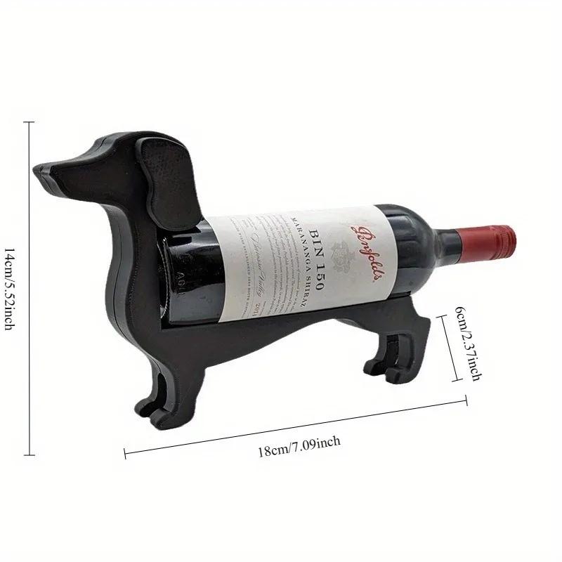 1pc Dog Wine Bottle Holder Sausage Wine Bottle Rack Wine Bottle Support Stand Decoration Stand