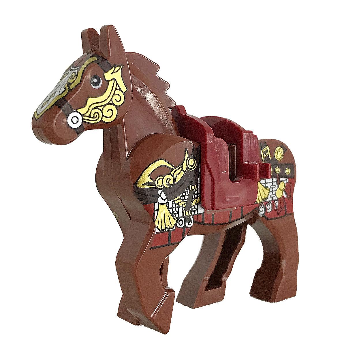 

Non-Toxic Moc Animals Militry Medieval Horse Warhorse Saddle Educational Toys For Children Model Building Blocks Kids Gifts Parts