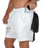 Pantaloni scurți de alergare și fitness respirabili, cu croială slim fit, la modă, de la Muscle Brothers
