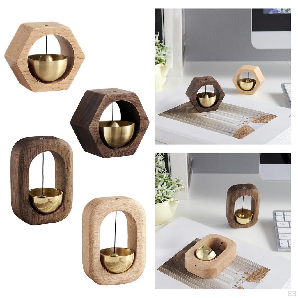 Doorbell Wind Chime, Suction Refrigerator Wood home and garden Chime,Shopkeepers Bell
