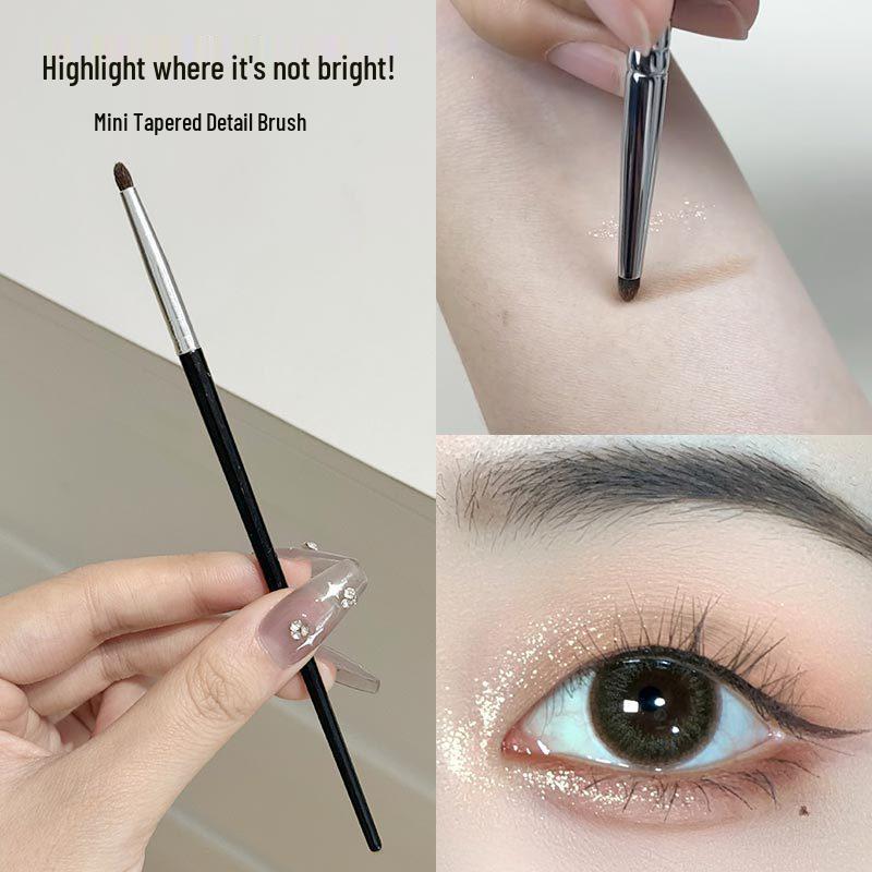 Eye Makeup Brush Set: Precision Eyeshadow, Inner Corner, Under-Eye Bag, Eyeliner, Outer Corner.