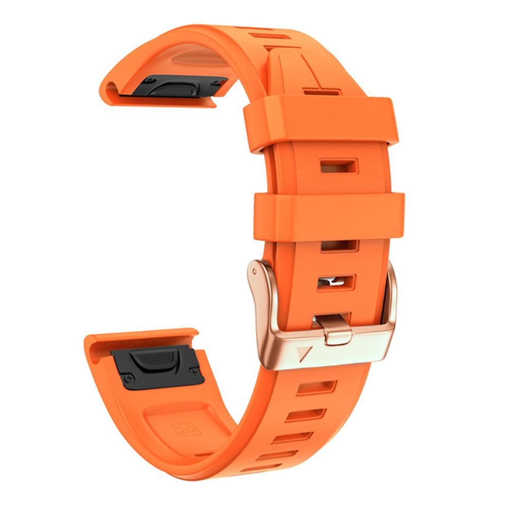 Replacement Silicone 20mm Watch Band For Garmin Fenix 6S 6SPro 5S Plus 7S Pro Wristband Quickfit Rose Gold Buckle Bracelet Strap