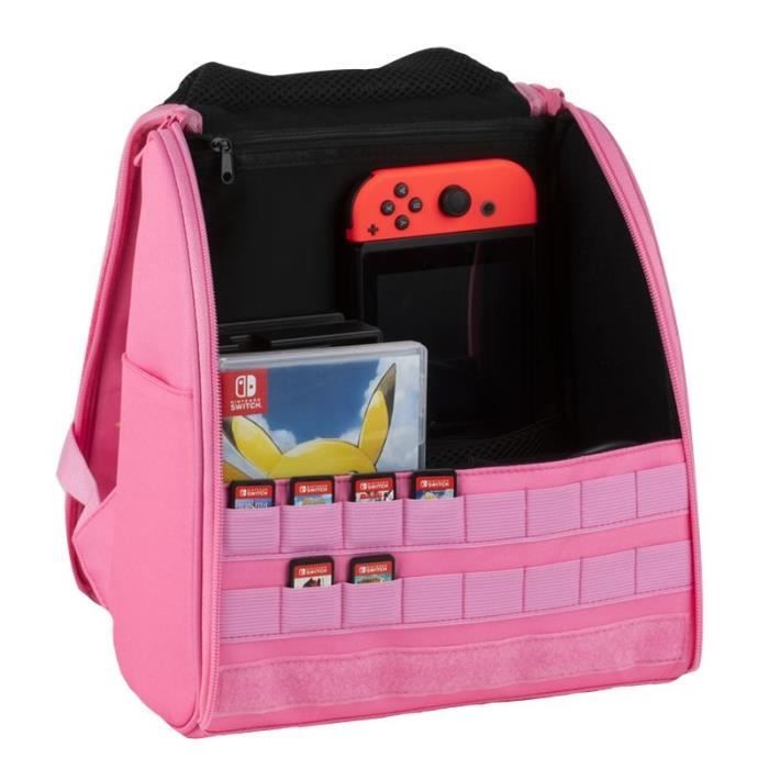 Sac à dos - Be Love - Licorne - Pour Nintendo Switch - 16 cartouches - Rose