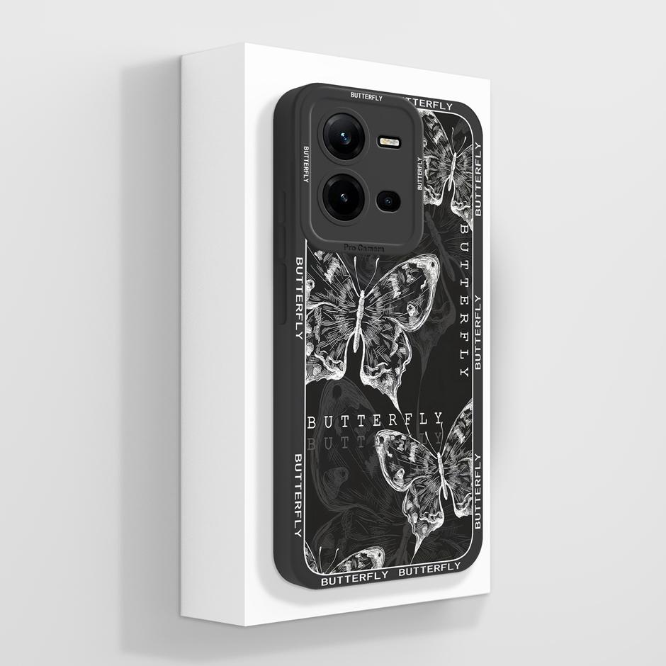 For Vivo V25 V25E 4G 5G Case Cute Advanced Sense Flowers Silicone Soft Shell For VivoV25 5G VivoV25E 4G Prevalent Fundas Bumper