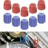 Car AC Charging Port Cap Kit 10Pcs - R134a 13mm/16mm Seal Covers for High & Low Pressure Side, Anti-Dust System Protection