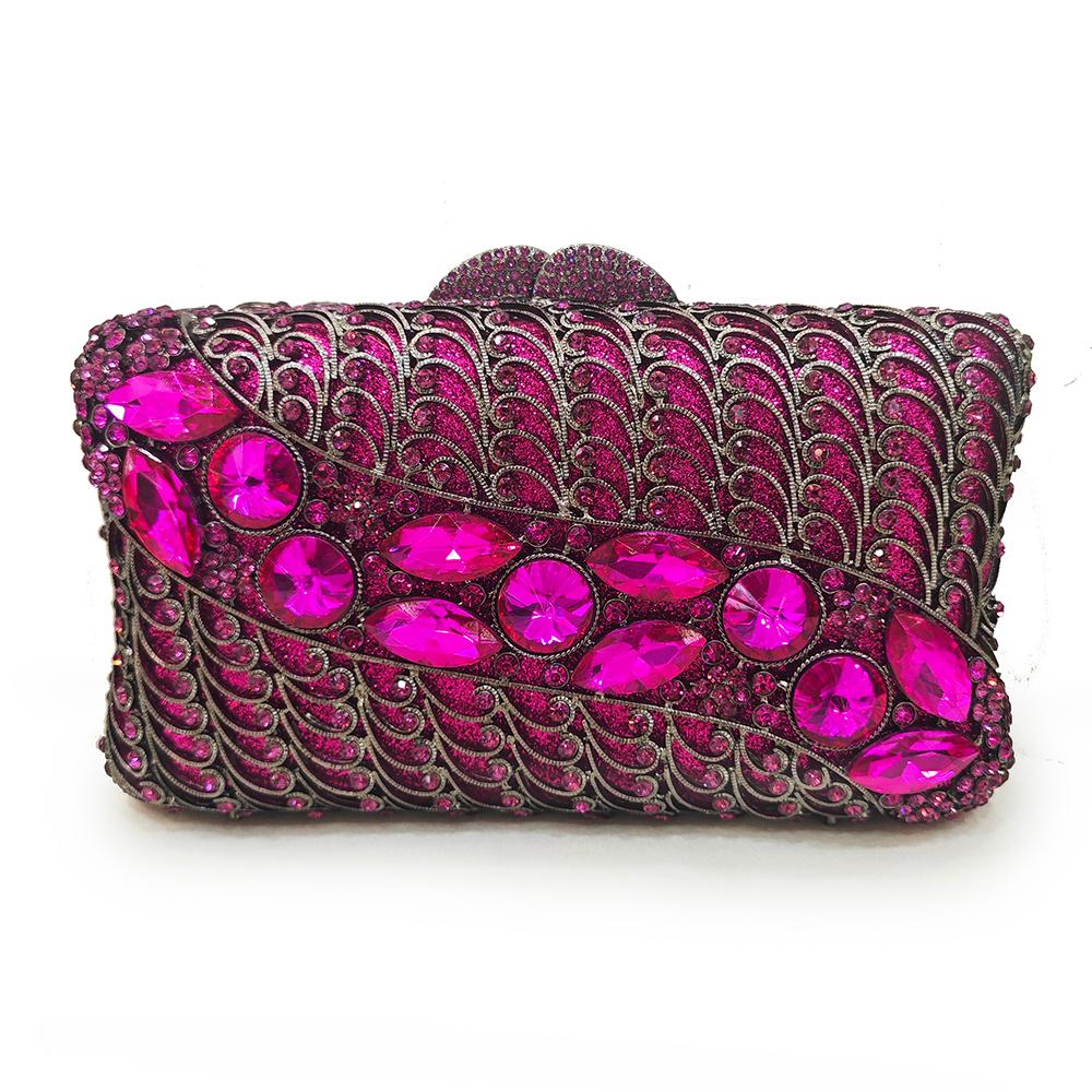 Rhinestone Evening Bag For Luxury Crystal Clutch Gold/Silver/Pink Diamond Purses And Handbags Stone Wedding Bridal Bags Party