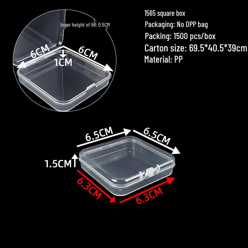 Cutie de depozitare și afișare pentru feronerie din plastic transparent