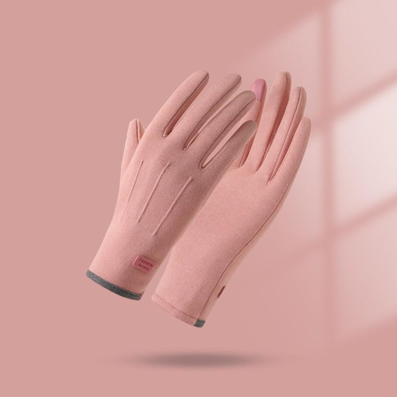 Women s Windproof Touchscreen Gloves - Warm Velvet-Lined & Non-Slip for Autumn/Winter Outdoor & Electric Bike Riding