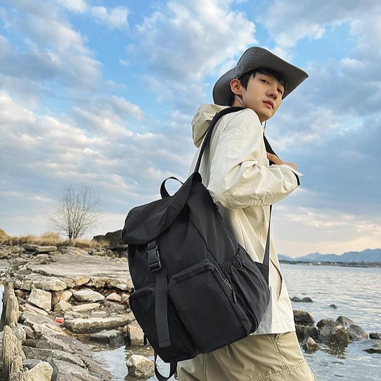 Schoolbag New College Student Outdoor Mountaineering Backpack Anti-splashing Water Large Capacity Light Leisure Simple Versatile Travel School Bag