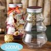 New Christmas Tree Shaped Christmas Candy Jars for Wedding Home Decor Sweet Jar Box Multi-function Decorative Box