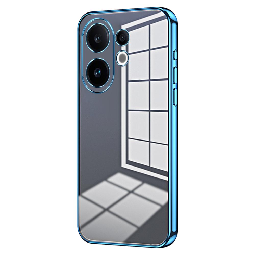 

For vivo S30 5G Case Electroplating Frame Soft TPU Phone Cover Blue