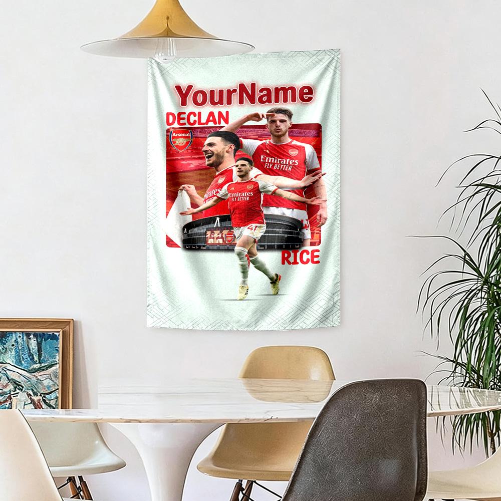 Arsenal Custom Your Name Wall Decor Tapestry Art For Pet Memorial Birthdaywedding Party Backdrop Family Gift