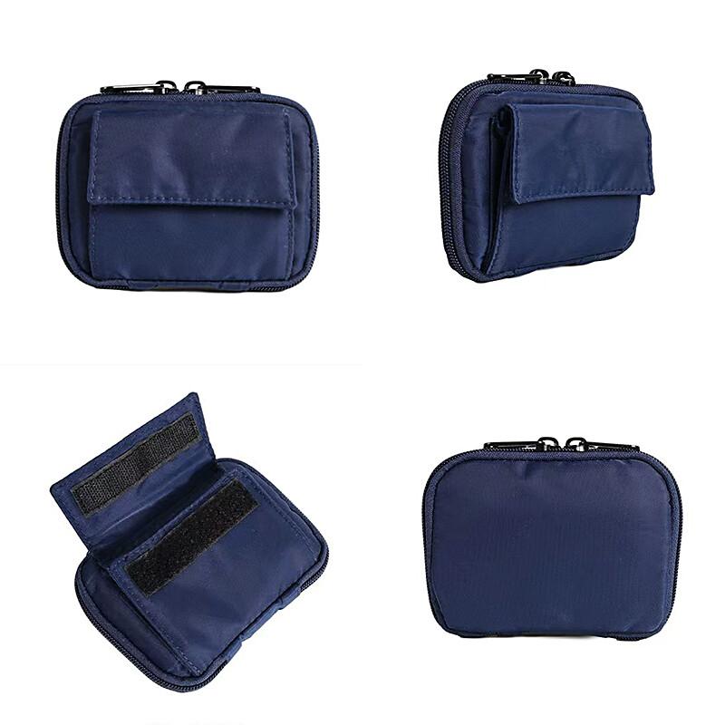 Portable Casual Zipper Storage Small Bag Mini Keys Holder Card Pouch Leisure Travel Wallet for Men and Women