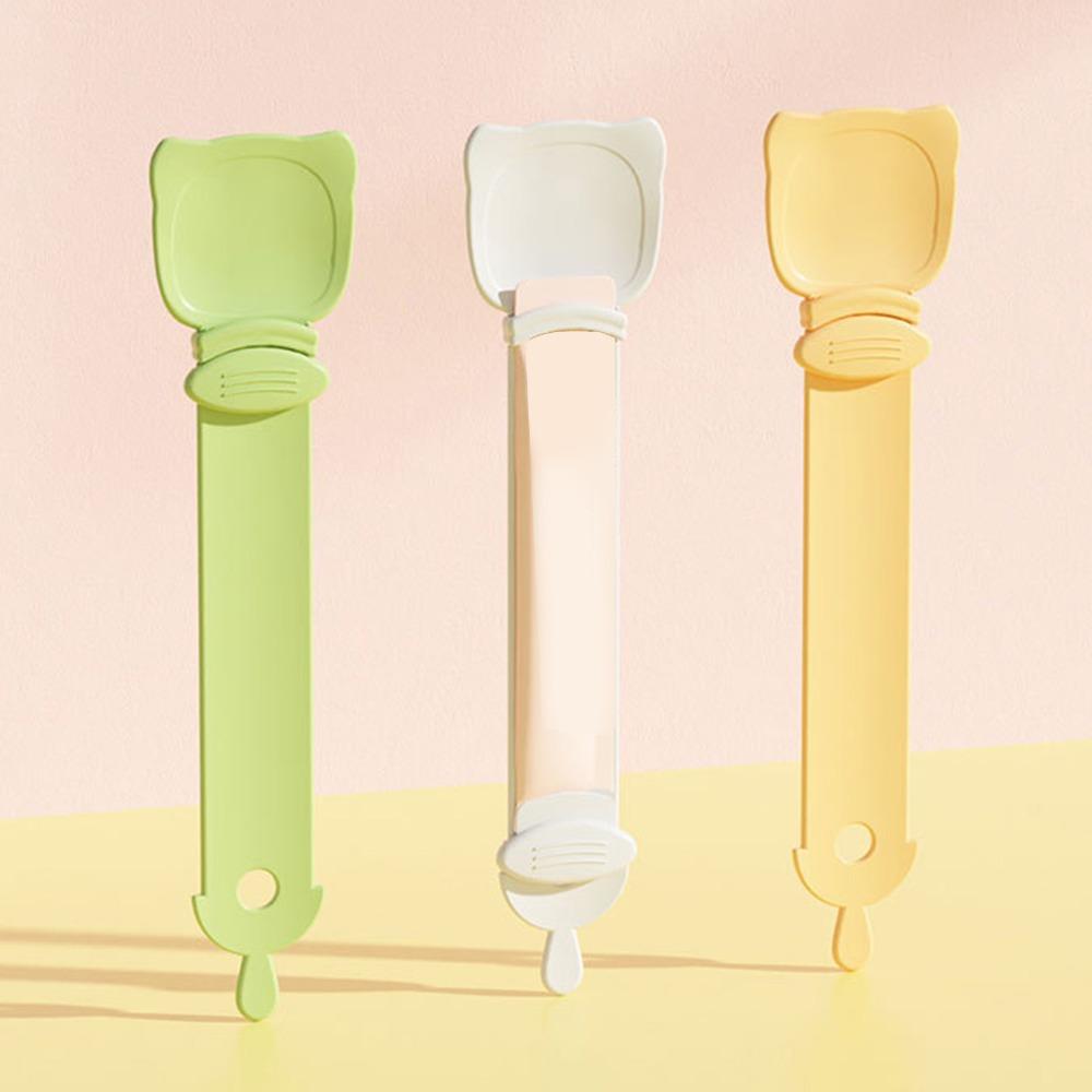 3PCS with Hanging Hole Cat Strip Squeeze Spoon Cat Strip Dispenser for Dog Cat Wet Food