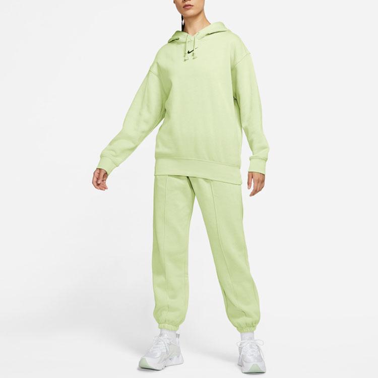 Nike Fleece Pullover Hoodie Women hoodies Ice-Green Yellow DJ7669-303