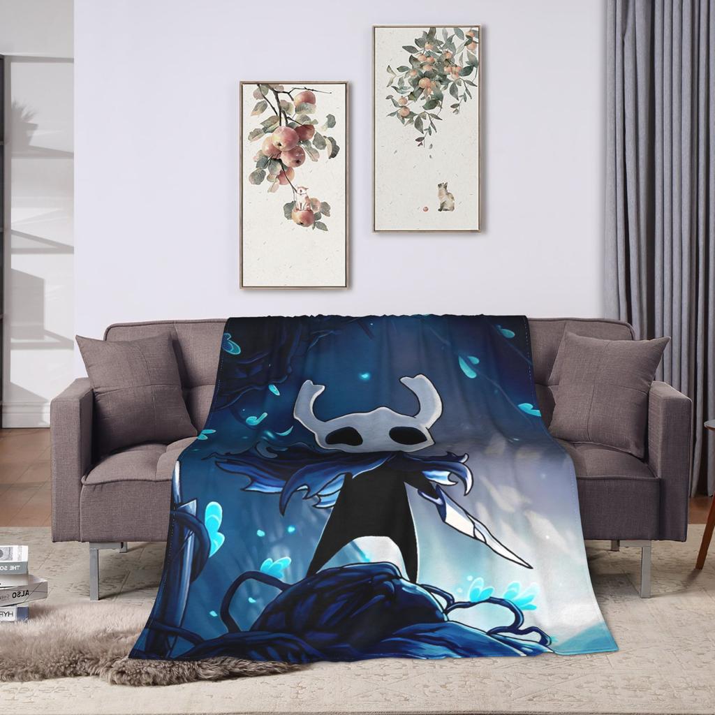 Hollow Knights Super Warm Blanket Girls Boys Plush Bedding Throws Print Couch Chair Flannel Bedspread Sofa Bed Cover