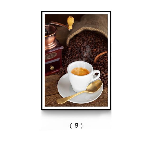 

Скандинавская кофейная тема, фотографии, холст, постеры, принт, современные настенные художественные картины для гостиной, столовой, кафе, офиса, прохода 21cm×30cm NoFrame