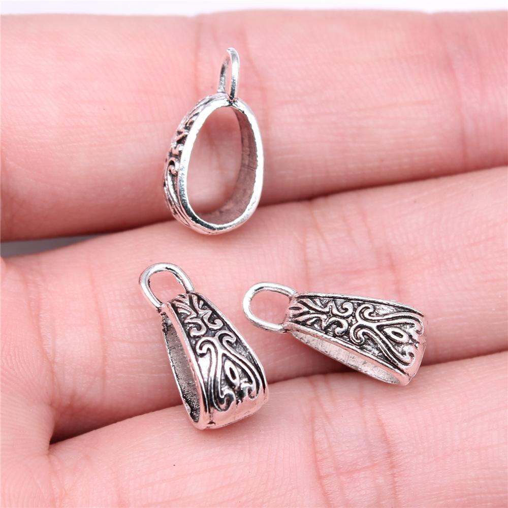 20pcs Triangle Hanging Buckle Beads Bails Connectors For DIY Jewelry Making Jewelry Findings Jewelry Accessories