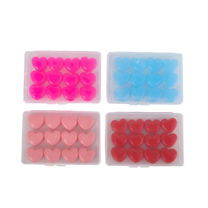 12 Pcs Silicone Ear Plug Reusable Noise Reduction Cancelling Sleeping Protection