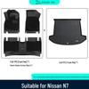 Tappetini in TPE Nissan N7: Set Completo per Modifica e Decorazione Interni