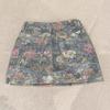 American Spicy Girl High-Waisted A-Line Printed Denim Mini Skirt - Summer 2025