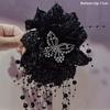 Flower Butterfly Tassel Hairpin Flower Headdress Exaggerated Hairpin