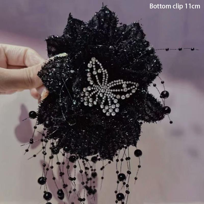 Flower Butterfly Tassel Hairpin Flower Headdress Exaggerated Hairpin