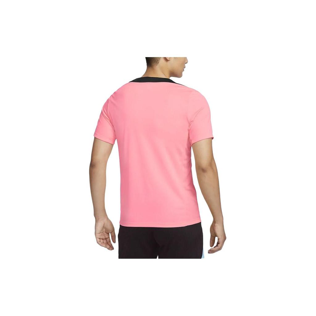Nike Dri-Fit Strike Color Block Crew Neck Quick-Dry Casual Short Sleeve Soccer Shirt Men Tops Sunset-Purple FN2400-628