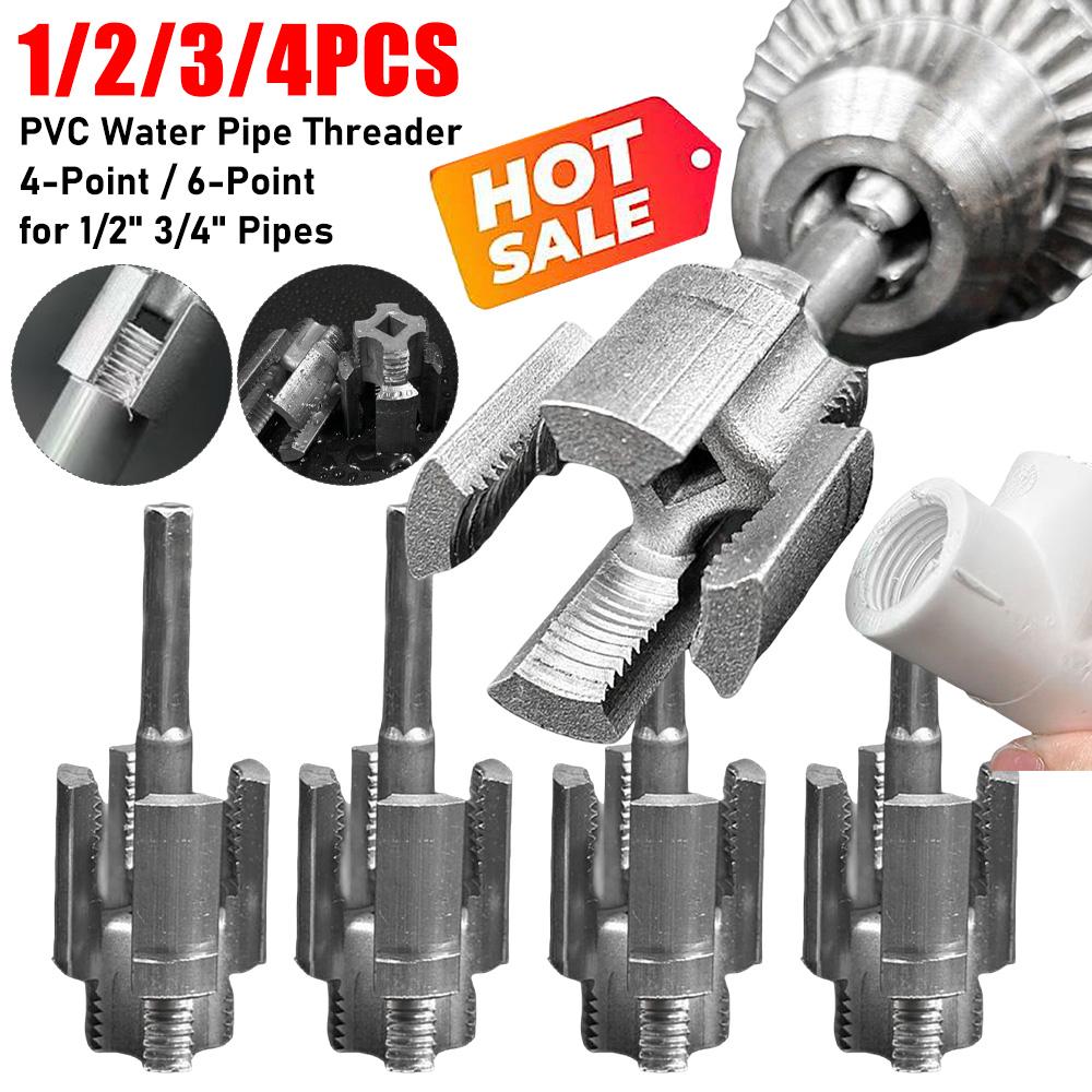PVC Water Pipe Threader for 1/2 3/4 Inch Tapping Tool Internal Thread External Thread Integrated Die Water Pipe Wire Opener