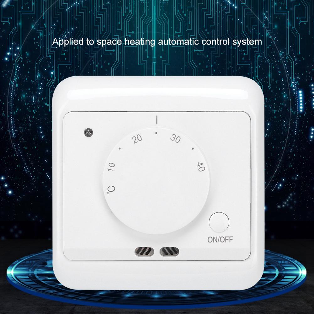 230V 16A Wall Mounted Mechanical Electric Heating Thermostat Temperature Controller