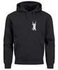 Men Funny Cat Logo GraphicHoodie Pullover Fashion Reprint