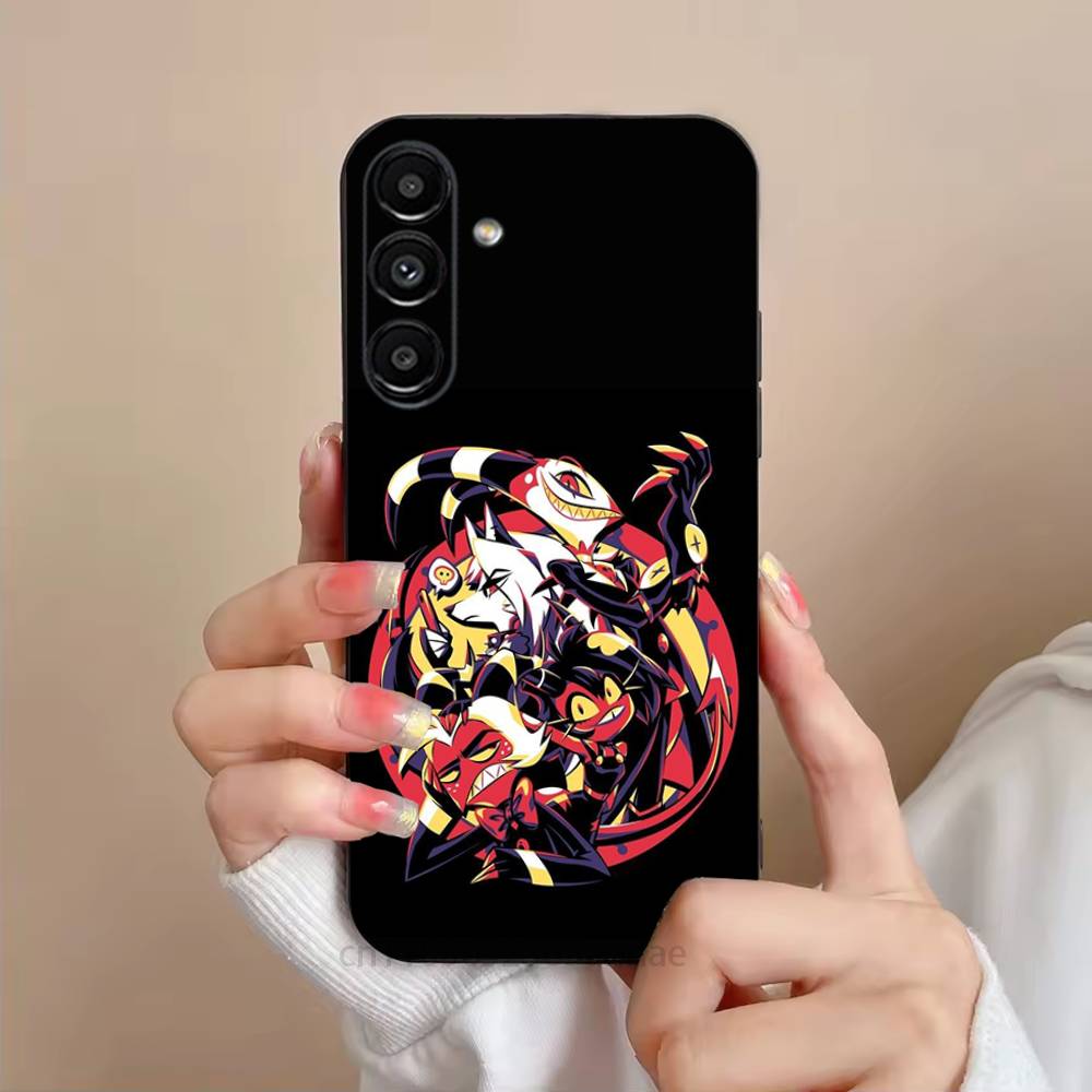 H-Helluva B-Boss Phone Case For Samsung S25,24,23,22,21,S20,Ultra,Plus,FE Black Soft Cover