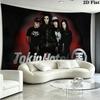 Tokio Hotel Wall Tapestry Aesthetic Wall Hanging Printed Fabric Blanket Decorative Tapestries for Bedroom Living Room Home Decor