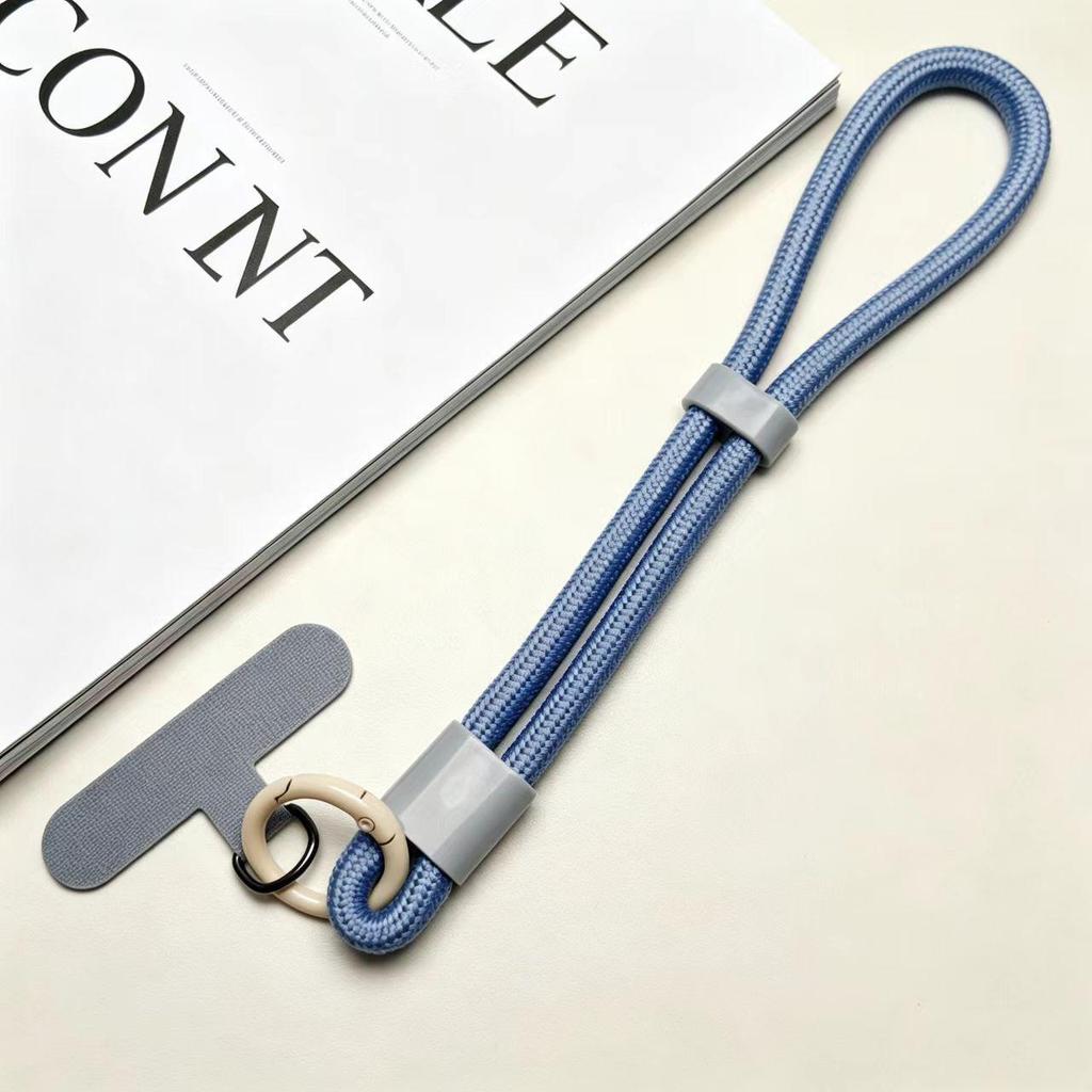 Adjustable 6mm Braided Anti-Drop Mobile Phone Wrist Strap with Self-Locking and Multi-Color Options