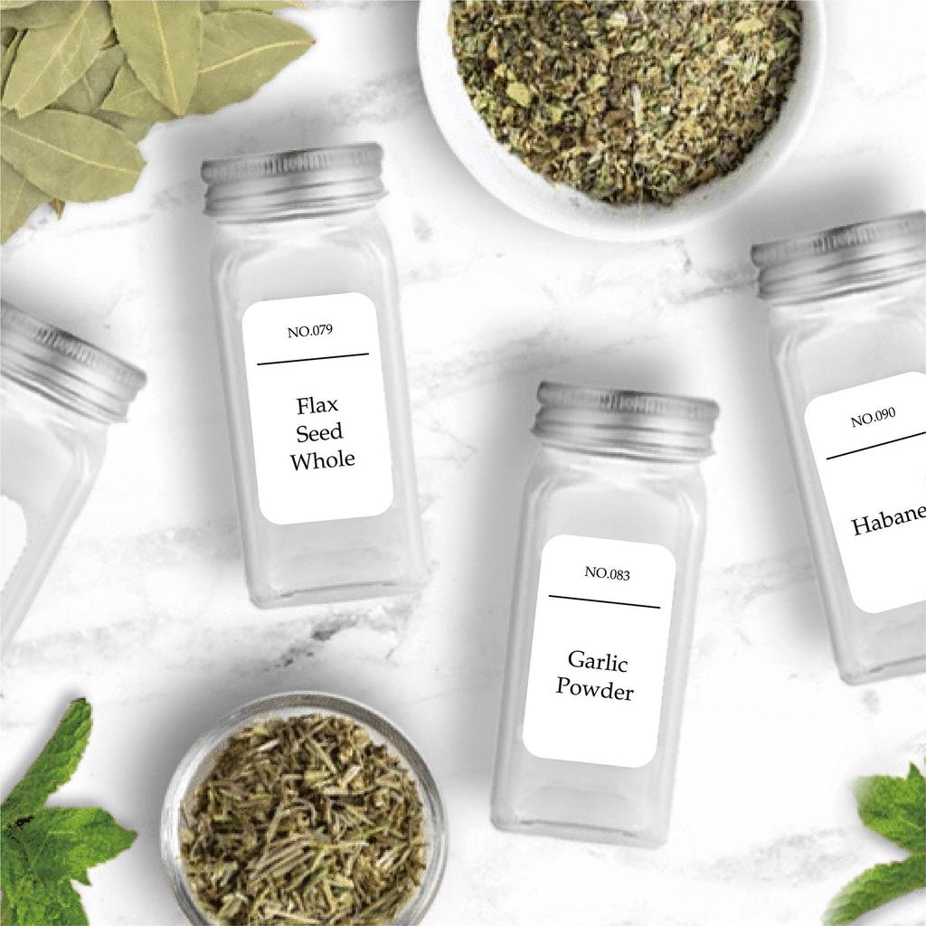 216pcs White Sticker Spice Jars Sticker Organizer Label For Household Kitchen Waterproof Reusable Kitchen Accesserioes