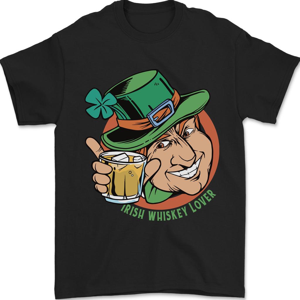 Irish Whiskey Lover Funny St Patricks Day Alcohol Unisexs TShirt 100 Cotton