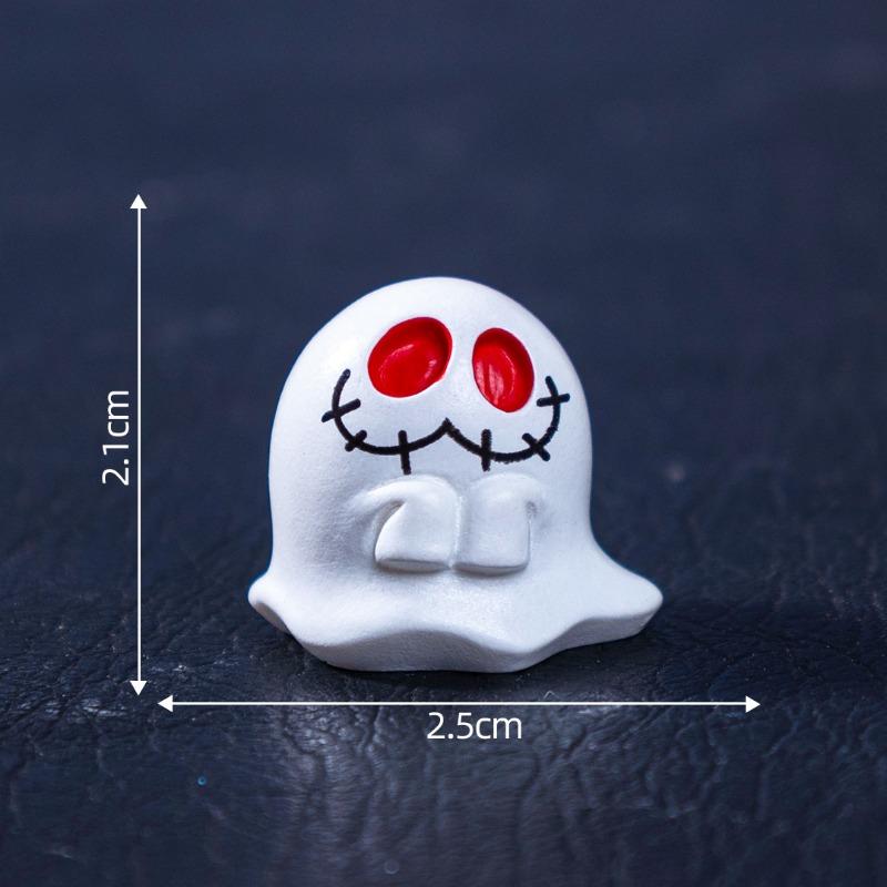 Micro-landscape Luminous Halloween Pumpkin Ghost Figurine Decorative Accessories Mini Ornaments