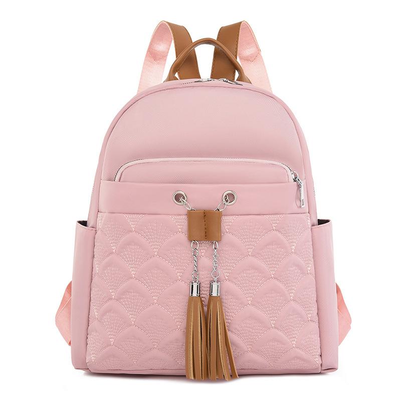Dámský látkový batoh Oxford Látkový batoh Fashion Tassel Travel Backpack