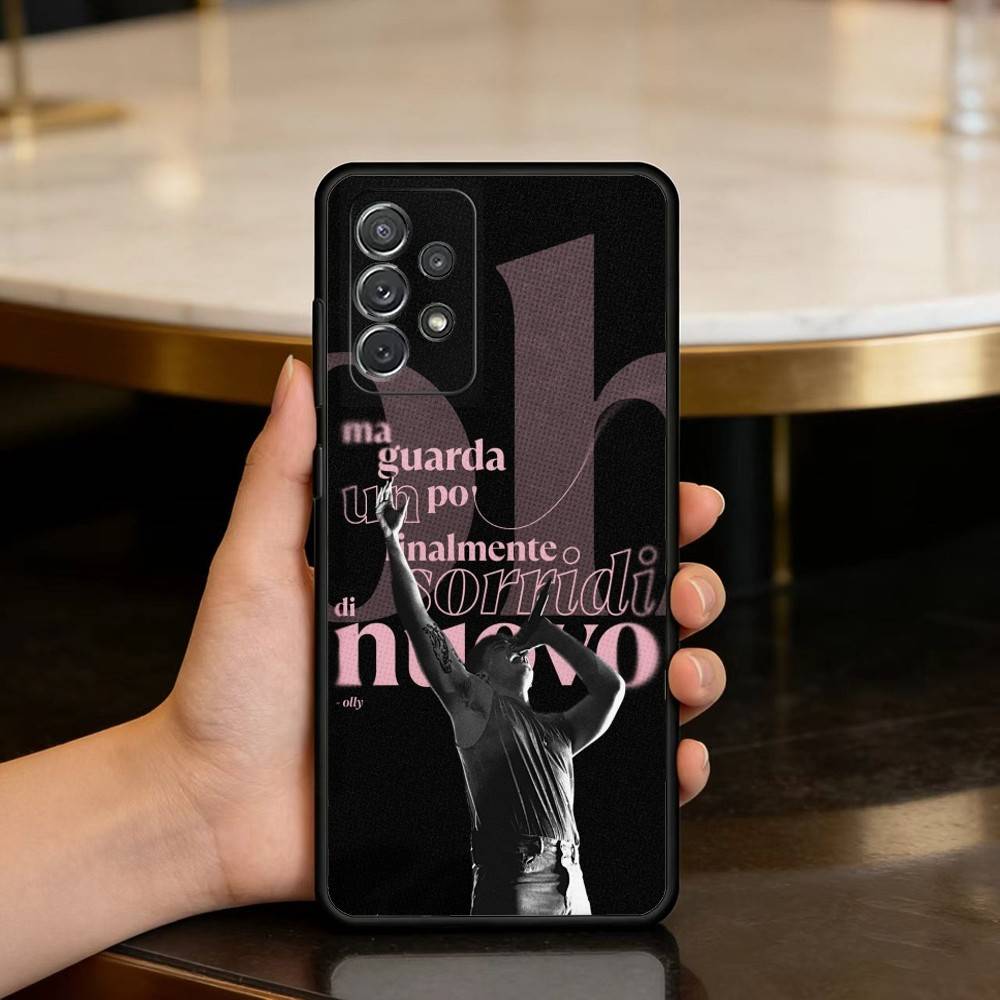 

F-Frasi Olly Phone Case For Samsung Galaxy A73,A72,A71,A70,A53,A52,A51,Soft Silicone Black Cover Samsung a42 5g