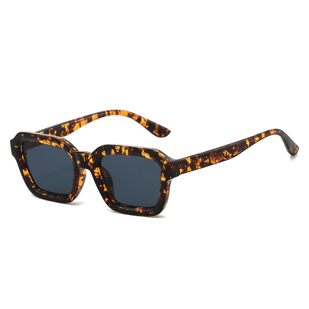 2026 New Fashionable HD Simple Square Frame Women's Sunglasses Retro Neutral Premium UV400 Multi Color Lens Sunscreen Glasses