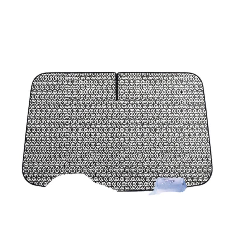 Graphene Double-Layer Car Sunshade: Heat Insulation Windshield Visor with Cool Fabric