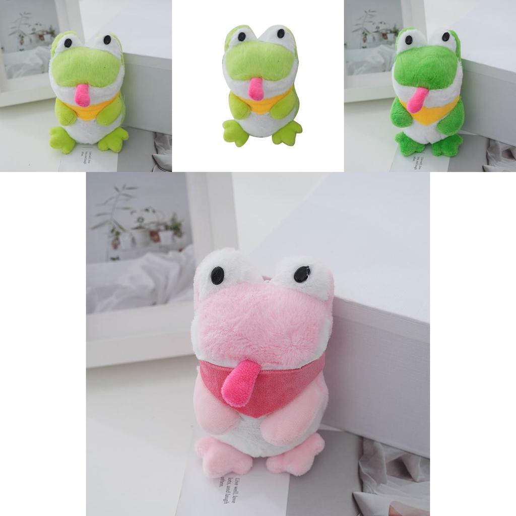 Adorable Cute Frog Plush Toy Keychain Cartoon Stuffed Animal Bag Accessory
