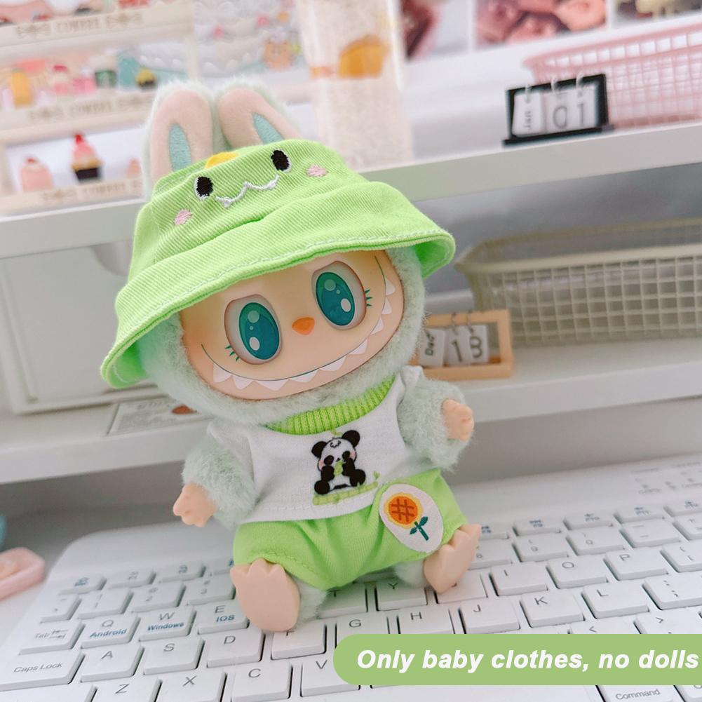 

Для 17см куклы Лабубу Одежда Модная одежда Рубашки Одежда для кукол Подходящий по цвету Шорты Аксессуары для кукол Милое украшение Маленькая одежда 16