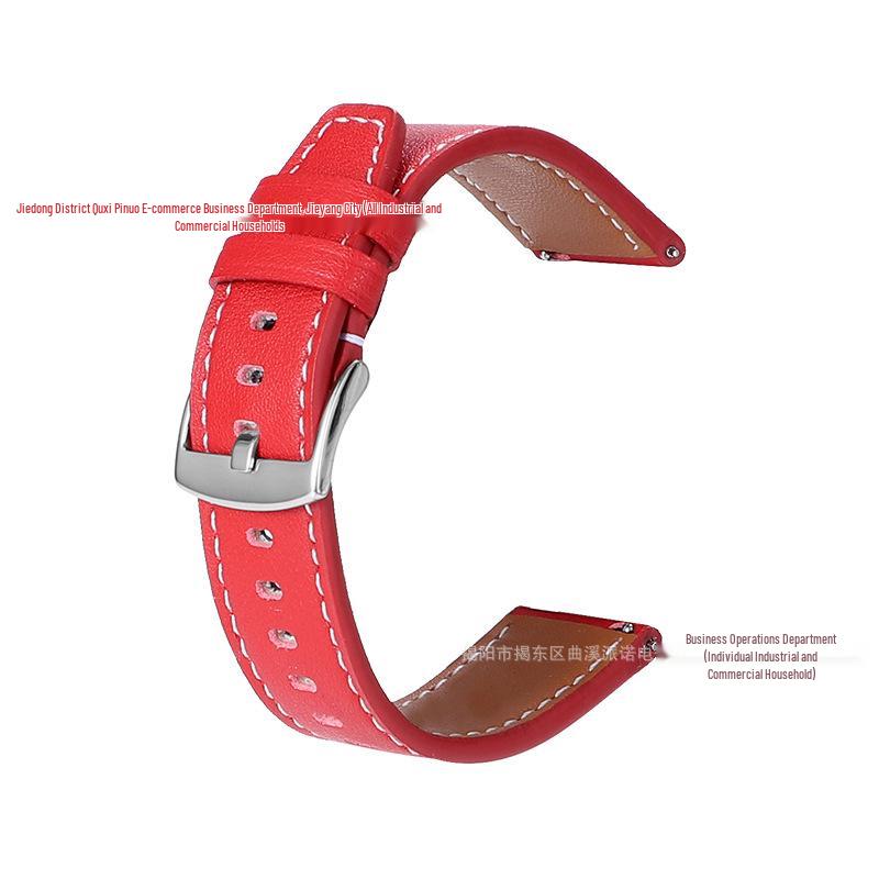 Samsung and Huawei GT3/4/5 Genuine Leather Watch Strap with Pin Buckle, New Universal Smartwatch Strap 18-22mm.