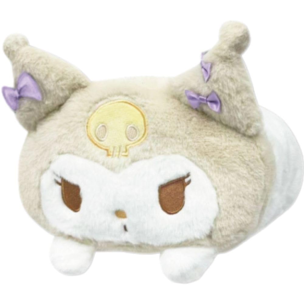 Hatayama Shoji Sanrio Lying Down Cushion White Character Plush Cushion Interior Cute Kuromi 35cm in length Approx.