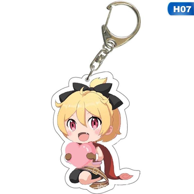 Re In A Different World From Zero Acrylic New Keychain Lovely Bag Charm Pendant Gift Fan Fun Key Chain Cute Souvenir Creativity