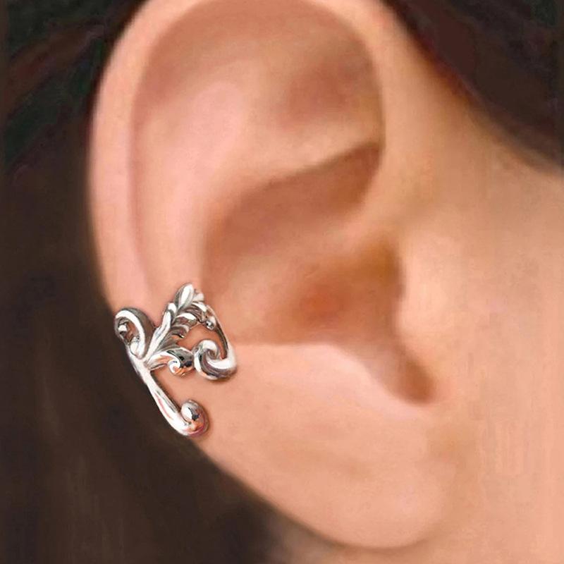 BELLA BOX Earbone Clip Men And Women Without Piercing Hip Hop Cool Cool Thai Silver Vintage Earclip Personality Earrings